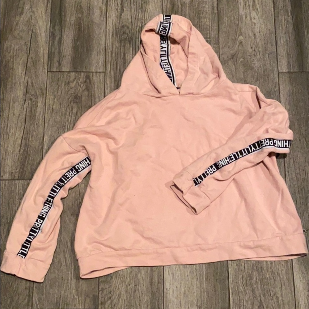 Blush over sized hoodie